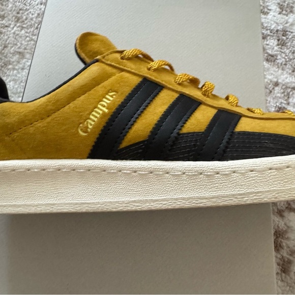Adidas Campus 80s Mustard Yellow Suede Sneakers Men’s 11 Streetwear - Picture 3 of 12